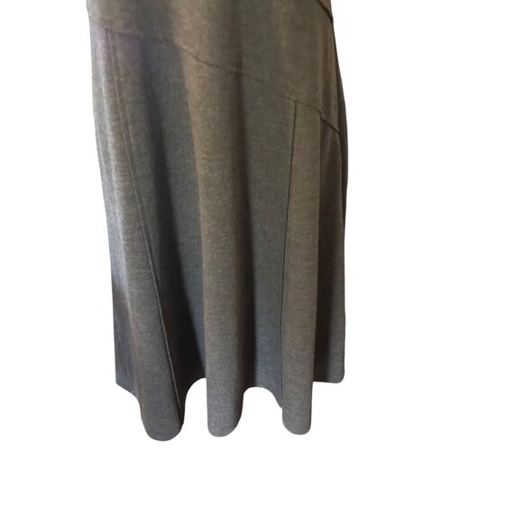 London Style Collection gray sleevless zip dress size 12 - Picture 5 of 7